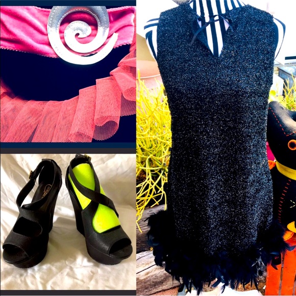 Halloween Costume Roaring 20’s Dancer Feathers - Picture 2 of 5